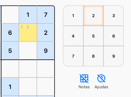 Notes in Sudoku